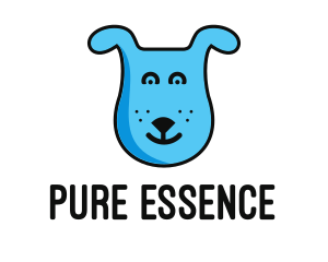 Blue Dog Cartoon logo design