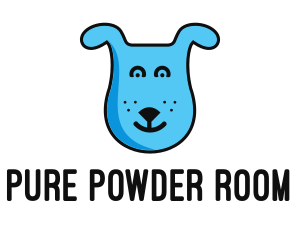 Blue Dog Cartoon logo design