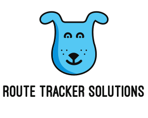 Blue Dog Cartoon logo design