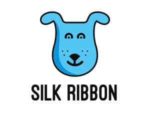 Blue Dog Cartoon logo design