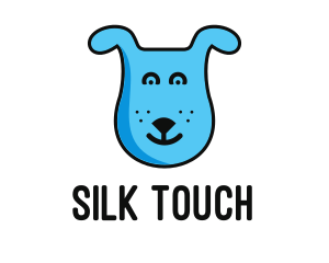 Blue Dog Cartoon logo design