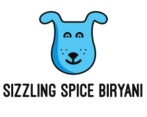 Blue Dog Cartoon logo design