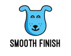 Blue Dog Cartoon logo design