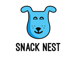 Blue Dog Cartoon logo design