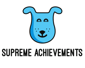 Blue Dog Cartoon logo design