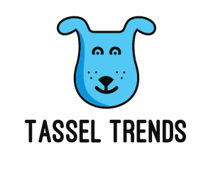 Blue Dog Cartoon logo design