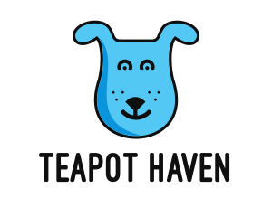 Blue Dog Cartoon logo design