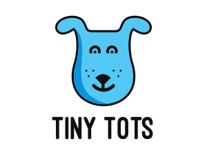 Blue Dog Cartoon logo design