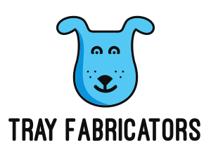 Blue Dog Cartoon logo design