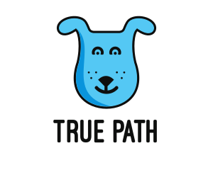 Blue Dog Cartoon logo design