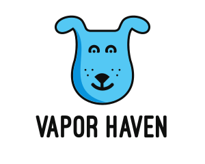 Blue Dog Cartoon logo design