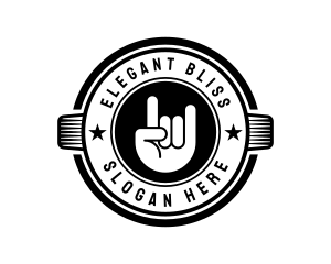 Rock Band Badge Logo