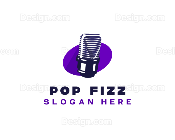 Microphone Broadcast Media Logo