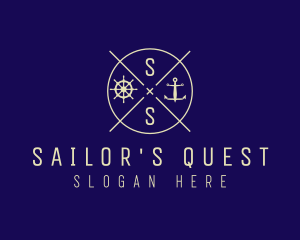 Anchor Wheel Vessel logo design