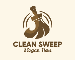 Brown Broom Sweeper  logo