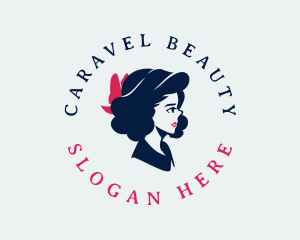 Feminine Lady Woman Beauty logo design