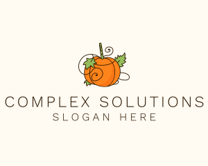 Vegetable Pumpkin Farm logo design