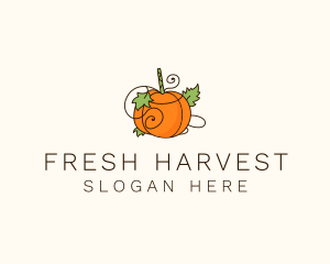 Vegetable Pumpkin Farm logo design