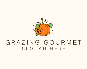 Vegetable Pumpkin Farm logo design