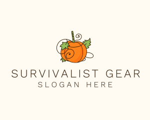 Vegetable Pumpkin Farm logo design