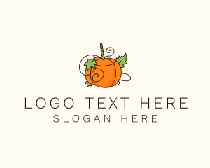 Vegetarian - Vegetable Pumpkin Farm logo design