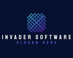 Square Pattern Technology logo design