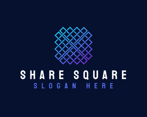 Square Pattern Technology logo design