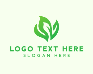 Natural Green Leaves logo