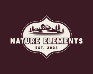 Mountain Scenery Nature logo design