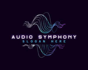 Audio Music Sound Wave logo design