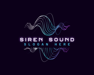 Audio Music Sound Wave logo design