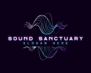 Audio Music Sound Wave logo design