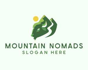 Sun Mountain Bison logo design