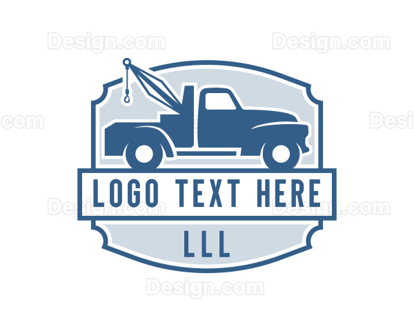 Towing Truck Logistics Logo