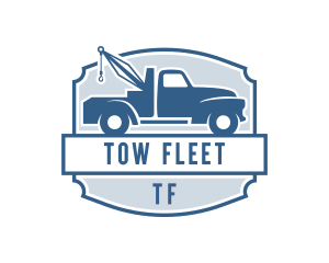 Towing Truck Logistics logo design