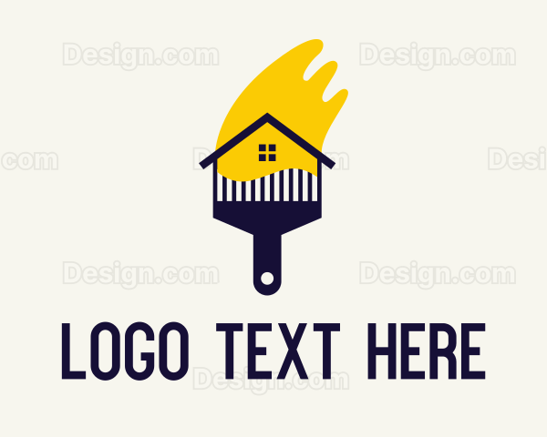 House Painting Brush Logo