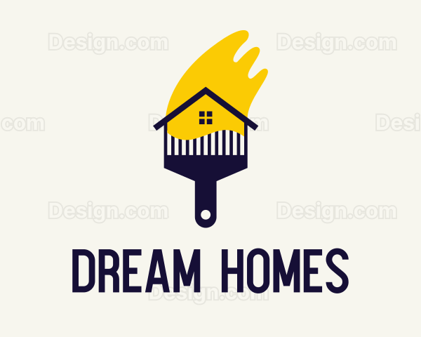 House Painting Brush Logo