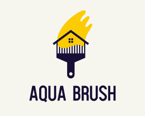 House Painting Brush logo design