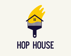 House Painting Brush logo design