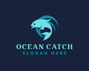 Ocean Fish Restaurant logo design