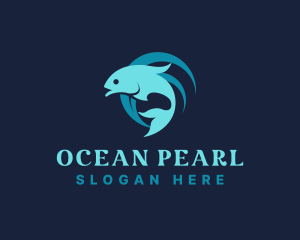 Ocean Fish Restaurant logo design