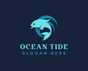 Ocean Fish Restaurant logo design