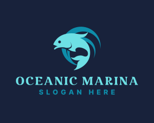 Ocean Fish Restaurant logo design