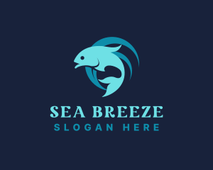 Ocean Fish Restaurant logo design