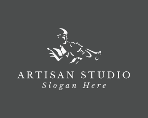 Trumpet Musician Instrument  logo design