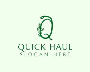 Natural Elegant Letter Q  logo design