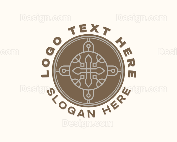 Christian Worship Cross Logo