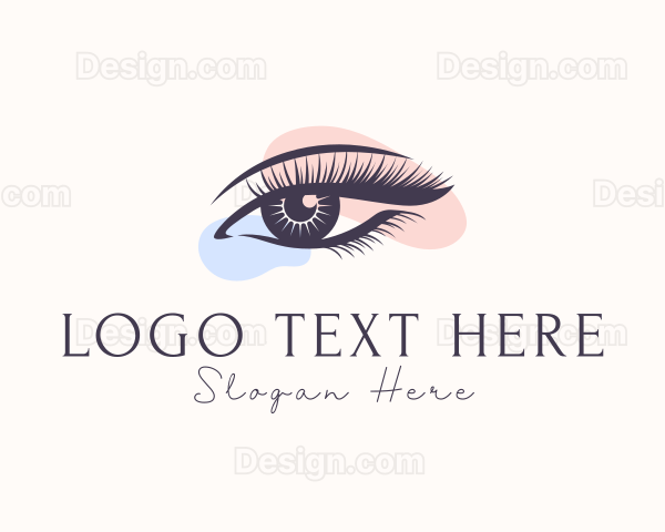 Feminine Beauty Eyelashes Logo