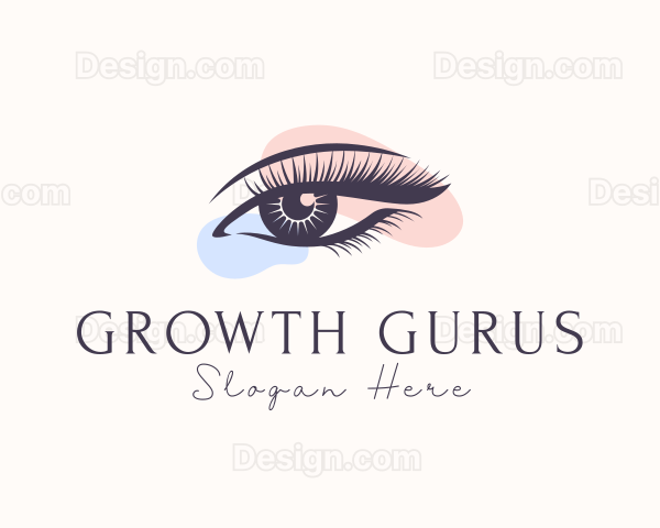 Feminine Beauty Eyelashes Logo