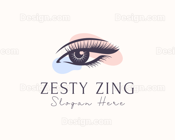 Feminine Beauty Eyelashes Logo